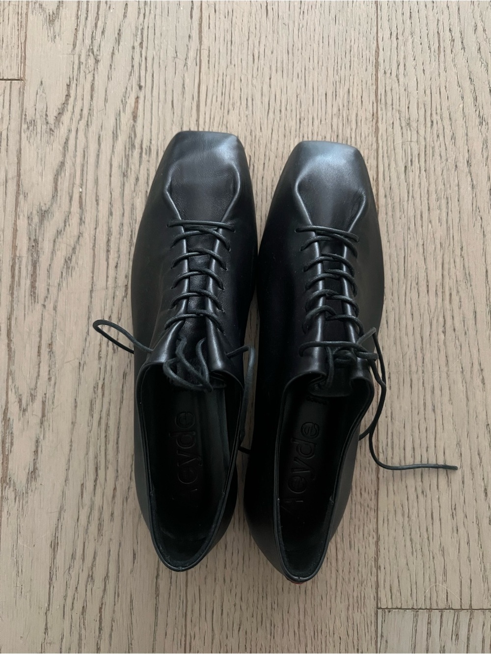 NWOT Aeyde Isla Leather Brogues Derby Oxford Lace-up shoes size EUR 38.5